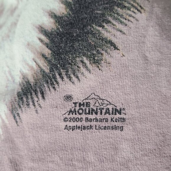 Vintage Y2K 2000 The Mountain Tie Dyed Huskies Large T-Shirt - Picture 3 of 5